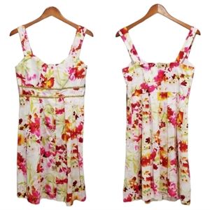 Roulette Summer Sweetheart Floral Button Dress sz10